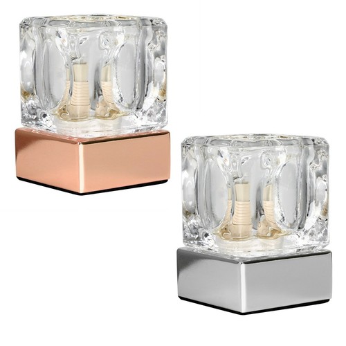 Glass ice cube touch dimmer - glass,