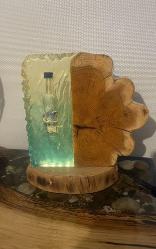 Epoxy resin river lamp - resin,