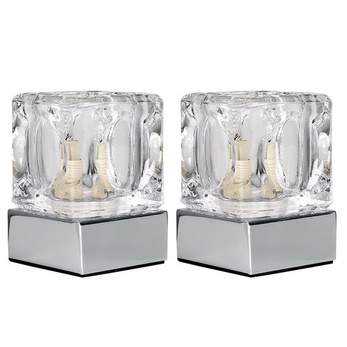 Pair glass ice cube - glass,